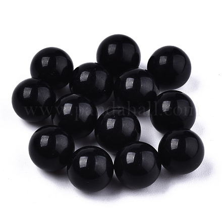 Perles en pierre noire naturelle G-R483-02-8mm-1