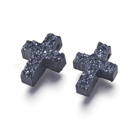 Perlas de resina de piedras preciosas druzy imitación RESI-L026-F05-1