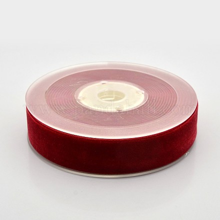 Polyester Velvet Ribbon for Gift Packing and Festival Decoration SRIB-M001-23mm-260-1