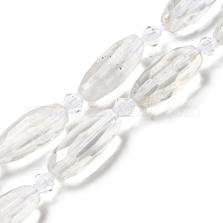 Natural Quartz Crystal Beads Strands G-H297-A05-01-1