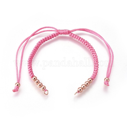 Fabbricazione di braccialetti di perline intrecciati con corde di nylon BJEW-F360-FRG01-1
