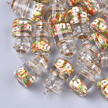 Colgantes de botellas de vidrio X-GLAA-T001-04C-1