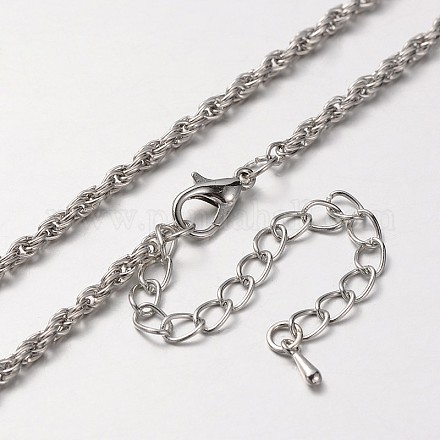 Изготовление ожерелья из железной веревки MAK-J004-20P-1