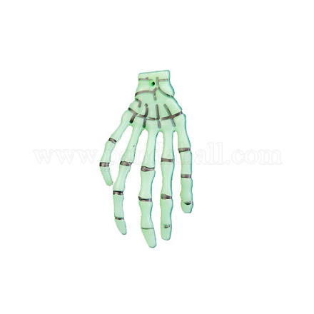 Esqueletos de mano de plástico que brillan en la oscuridad LUMI-PW0001-163-1