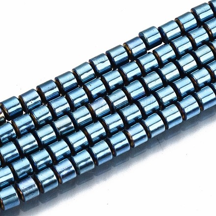 Chapelets de perles en hématite synthétique sans magnétiques G-T114-62-08-1