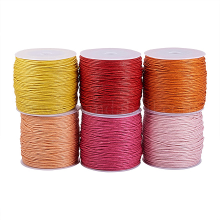 PandaHall Elite Waxed Cotton Thread Cords Kits YC-PH0001-03-1