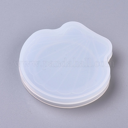 DIY Shell Mirror Lid Silicone Molds DIY-G014-12-1