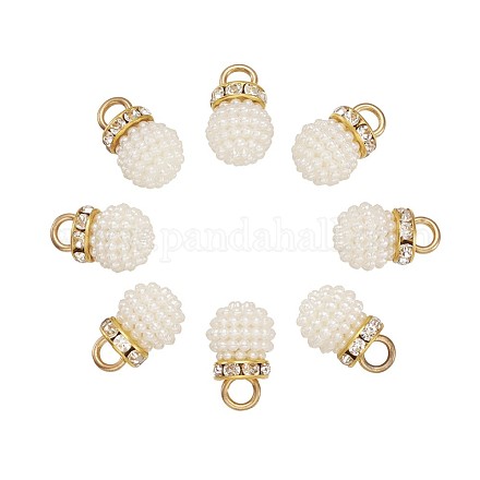 Colgantes de perlas de imitación de plástico KY-TA0001-06B-1