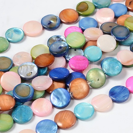 Natural Shell Beads Strands SHS034-2-1