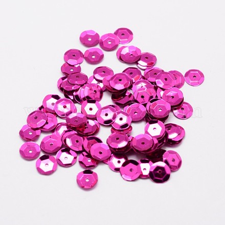 Perles de paillette en plastique X-PVC-A001-5mm-09-1
