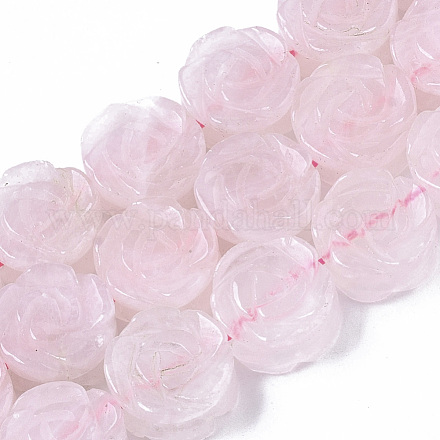 Chapelets de perles en quartz rose naturel G-T130-13-1