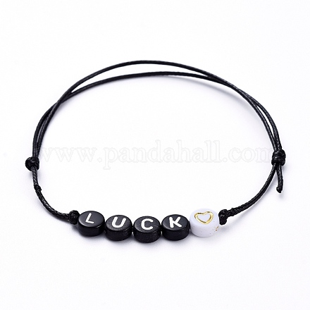 Bracelets en perles de polyester ciré ajustables BJEW-JB05294-02-1