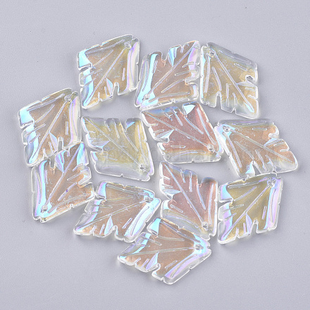 Pendentifs en verre transparent X-GGLA-S043-02-1