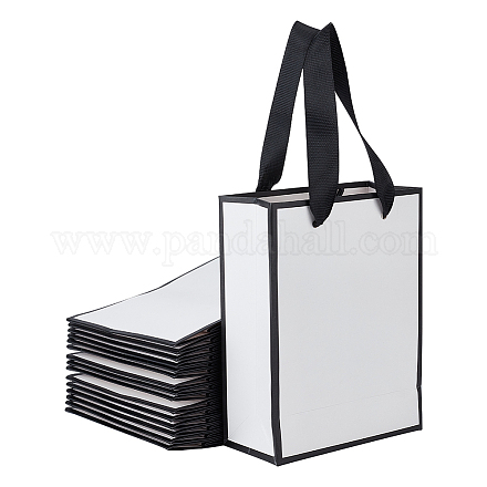 Складные бумажные подарочные пакеты с ручкой ABAG-WH0045-21A-1