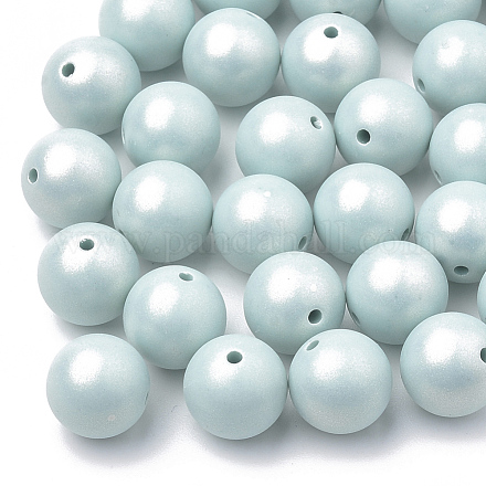 Perles acryliques de style peint par pulvérisation MACR-T010-8mm-02-1
