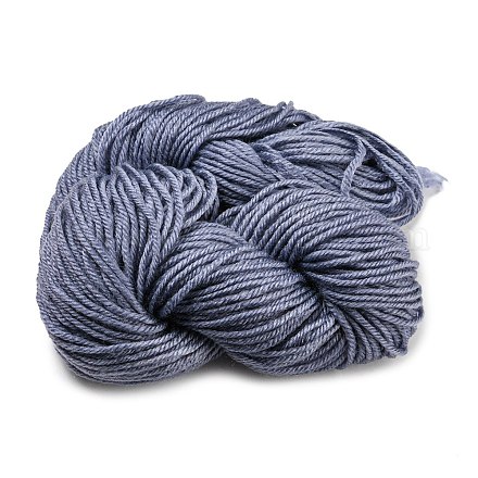 Acrylic Fiber Yarn  for Weaving  Knitting & Crochet  Slate Gray  2~3mm PW-WG52221-05-1