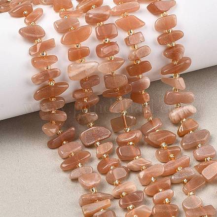Natürliche sunstone Perlen Stränge&nbsp;G-F821-A04-01-1
