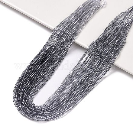 Transparent Gradient Color Glass Beads Strands GLAA-G101-2mm-12-1