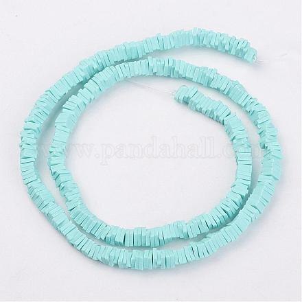 Polymer Clay Bead Strands CLAY-P015-4mm-01-1