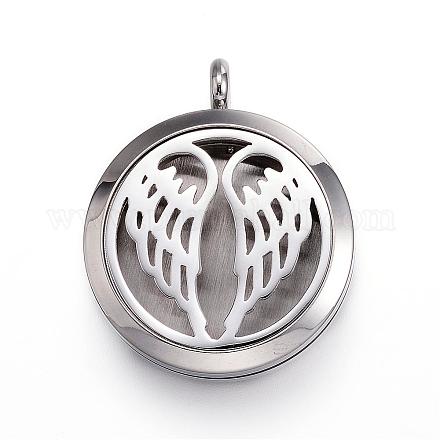 316 Surgical Stainless Steel Diffuser Locket Pendants STAS-P102-063-1