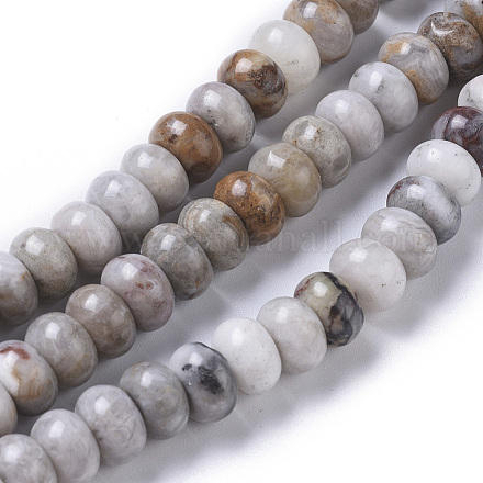 Brins de perles d'agate naturelle de gobi G-F668-07-B-1