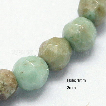 Natural Green Onyx Agate Beads Strands G-G213-3mm-05-1