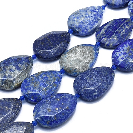 Chapelets de perle en lapis-lazuli naturel G-O179-J01-1