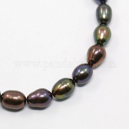Natural Cultured Freshwater Pearl Beads Strands PEAR-N002-09-1