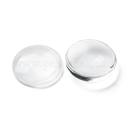 Transparente Glas Cabochons X-GGLA-R026-30mm-1