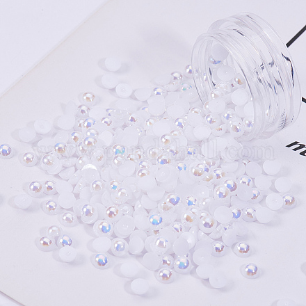 Cabujones de perlas de imitación de plástico ABS MRMJ-T021-4mm-14-1
