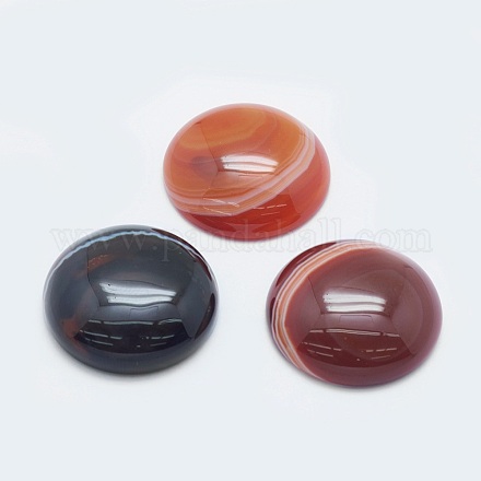 Natural Striped Agate/Banded Agate Cabochons G-G760-B01-05-1