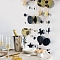 Round & Star Paper Hanging Streamers, for DIY Shimmer Wall Backdrop, Festive & Party Decoration, Black, 4000mm