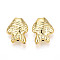 Plating Acrylic Beads, Fish, Golden Plated, 26x19.5x9.5mm, Hole: 2.2mm