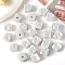 Opaque Acrylic Beads, Cube, White, 14x14x14mm