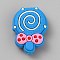 PVC Plastic Beads, Lollipop, Royal Blue, 28.5x21.5x9mm, Hole: 3mm