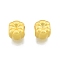 Alloy European Beads, Large Hole Beads, Flower, Matte Gold Color, 8x9x11mm, Hole: 4.5mm