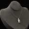 Arch with Flower Brass Enamel Pendant Necklaces, with Rhinestone, Golden, 17.72 inch(45cm)