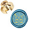 Wax Seal Brass Stamp Head, for Wax Seal Stamp, Cat Pattern, 25x14.5mm