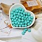Opaque Acrylic Beads, Round, Turquoise, 10mm, Hole: 2mm, 50pcs/set