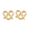 Brass S-Hook Clasps, M Clasps, Real 18K Gold Plated, 8.5x6.5x0.8mm