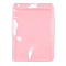 Macaron Color Plastic Yin-yang Zip Lock Bags, Resealable Bags, Self Seal Bags, Top Seal, Rectangle, Pink, 23.9x15.9x0.15cm, Unilateral Thickness: 2 Mil(0.05mm)