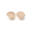 Brass Beads, Flat Round, Rack Plating, Long-Lasting Plated, Light Gold, 6x0.5mm, Hole: 1mm