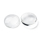 Transparent Glass Cabochons, Half Round/Dome, Clear, 30x6.5mm