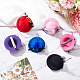 GORGECRAFT 6 Colors 6 Pack Mini Hats Tea Party Hat Small Hats Hair Clip Top Hat Fascinator Decorative with Iron Allgator Hair Clips Findings for Women Costume Accessory OHAR-GF0001-11-4