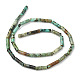 Brins de perles turquoises africaines naturelles (jaspe) G-F247-29-3