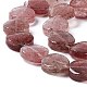 Chapelets de perles aux fraises en quartz naturel G-O120-10-4