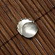 12mm Clear Domed Glass Cabochon Cover for Flat Round DIY Photo Brass Cabochon Making DIY-X0104-P-3
