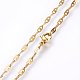 304 Stainless Steel Mariner Link Chain Necklaces NJEW-P226-03G-04-2
