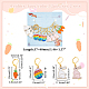 Easter Theme Rabbit/Carrot/Egg Alloy Enamel Pendant Stitch Markers HJEW-AB00445-2