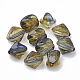 Two Tone Transparent Spray Painted Acrylic Beads X-ACRP-T005-34B-1